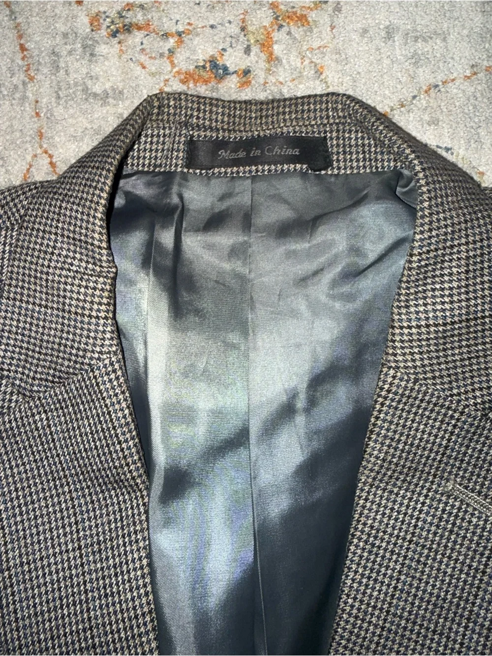 Classic Gray Men's Two-Button Blazer 48R Chaps A133